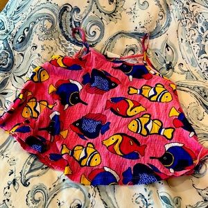 Cute spaghetti strap flowy top